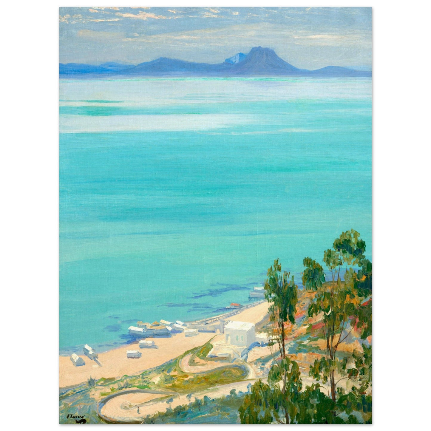 The Bay of Tunis, Morning (1919) – Sir John Lavery Art Print – view 37 | Buy Irish Art