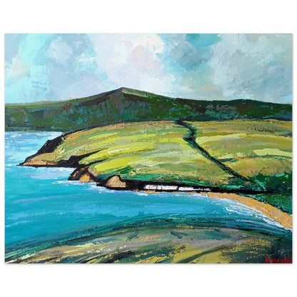 Cushendun Landscape Art Print – Ó Maoláin | Master’s Edition – size comparison view | Buy Irish Art
