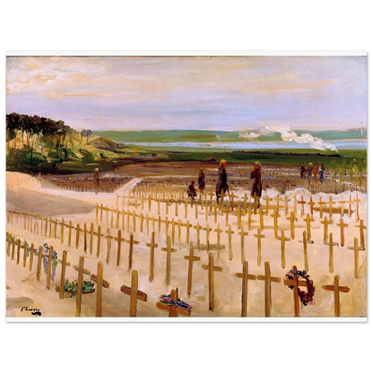 The Cemetery, Étaples (1919) by Sir John Lavery, unframed art print, 60x80 cm