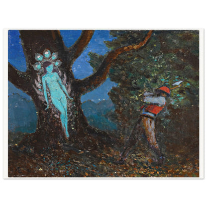 The Woodchopper and The Tree Spirit by George Russell (Æ) Art Print (view 12)