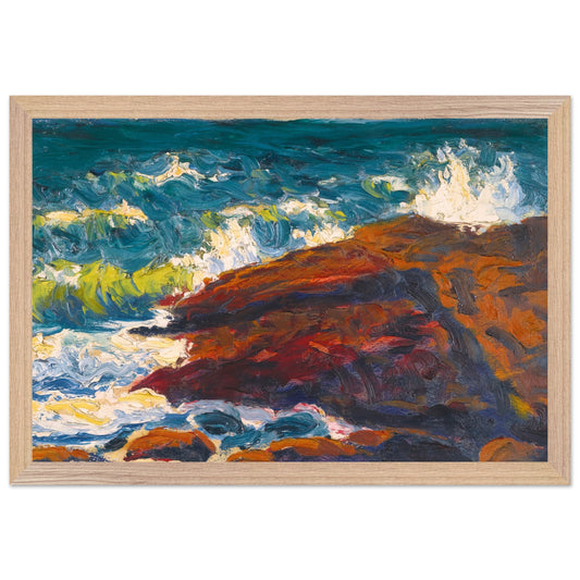 Seascape by Irish Artist Roderic O'Conor Art Print – detail view | Buy Irish Art