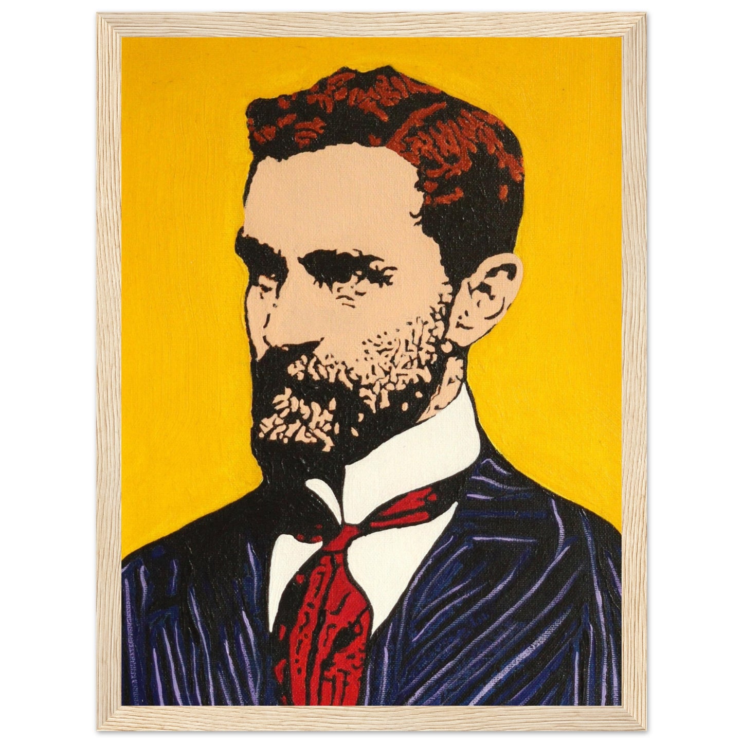 Framed art print of Roger Casement by Irish artist Ó Maoláin. This detailed piece honors Casement's legacy in human rights and Irish nationalism, blending history and art. Perfect for decor and reflection, celebrating Irish heritage and advocacy.