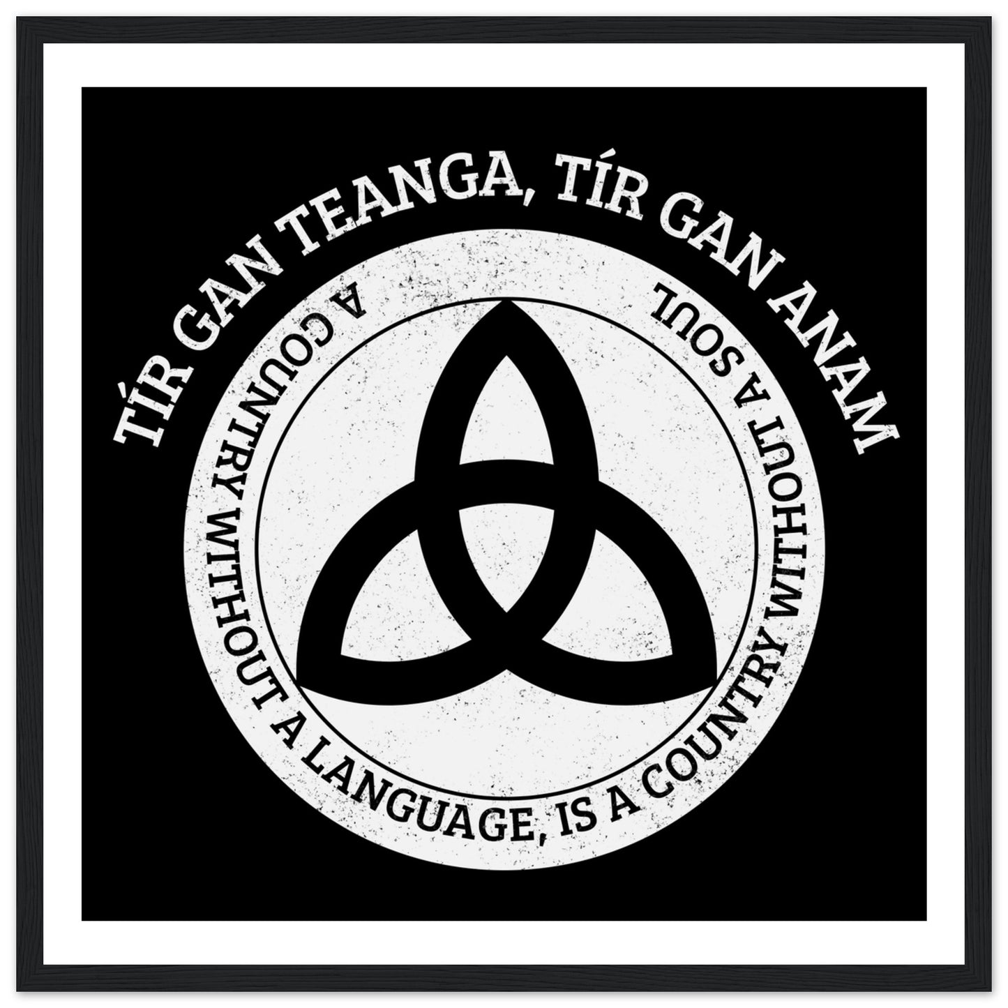 Tír gan teanga, tír gan anam- Irish Language Framed Print