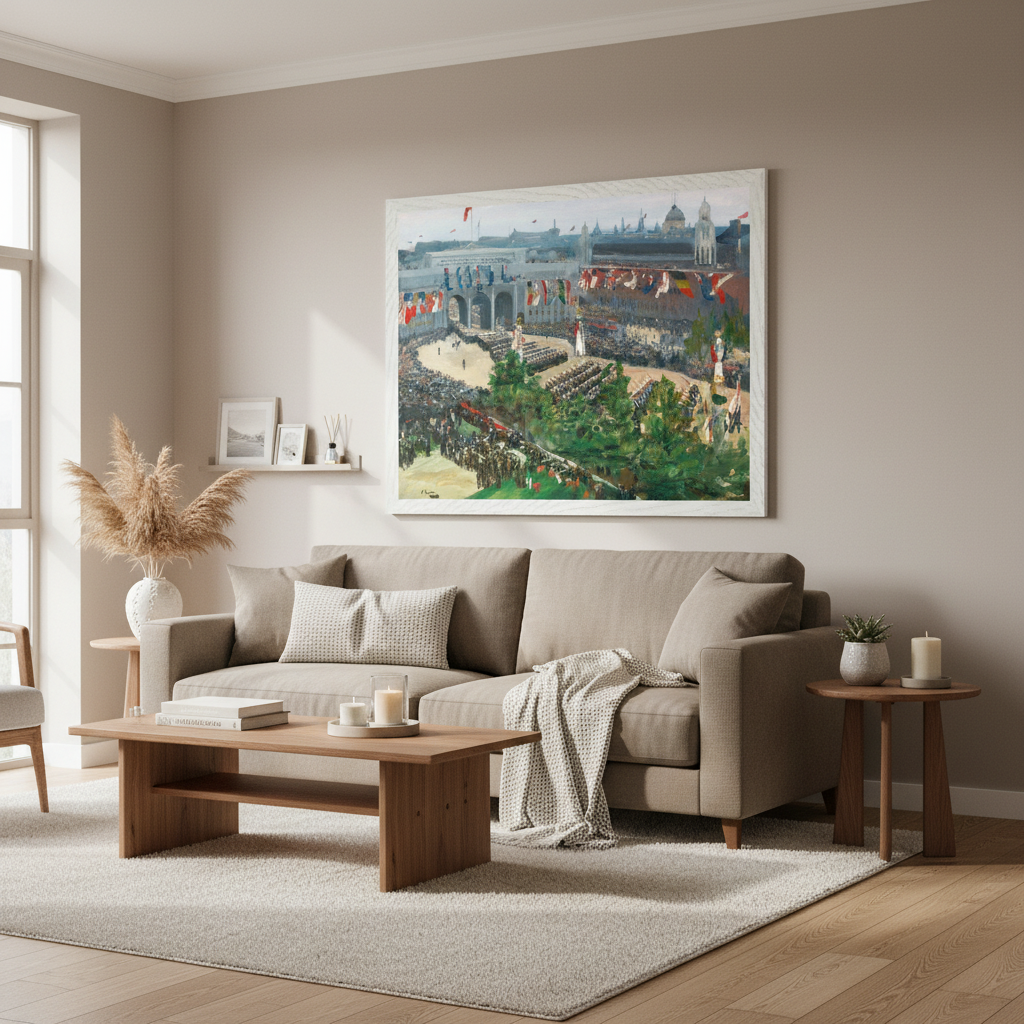 Admiralty Arch, Victory Parade, 19th July 1919 by Irish Artist John Lavery Art Print