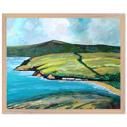 Framed Cushendun Vista by Ó Maoláin 250gsm Irish wall art