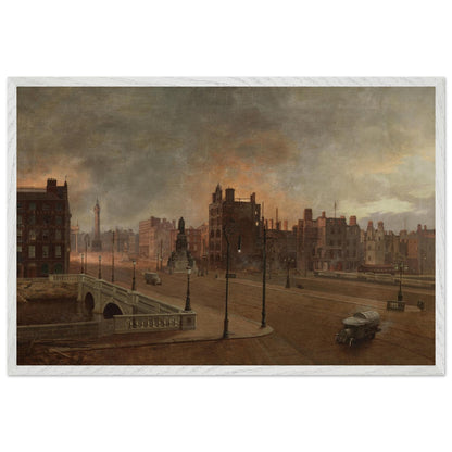 After the Bombardment — Easter Rising 1916 Fine Art Print – room setting display | Buy Irish Art