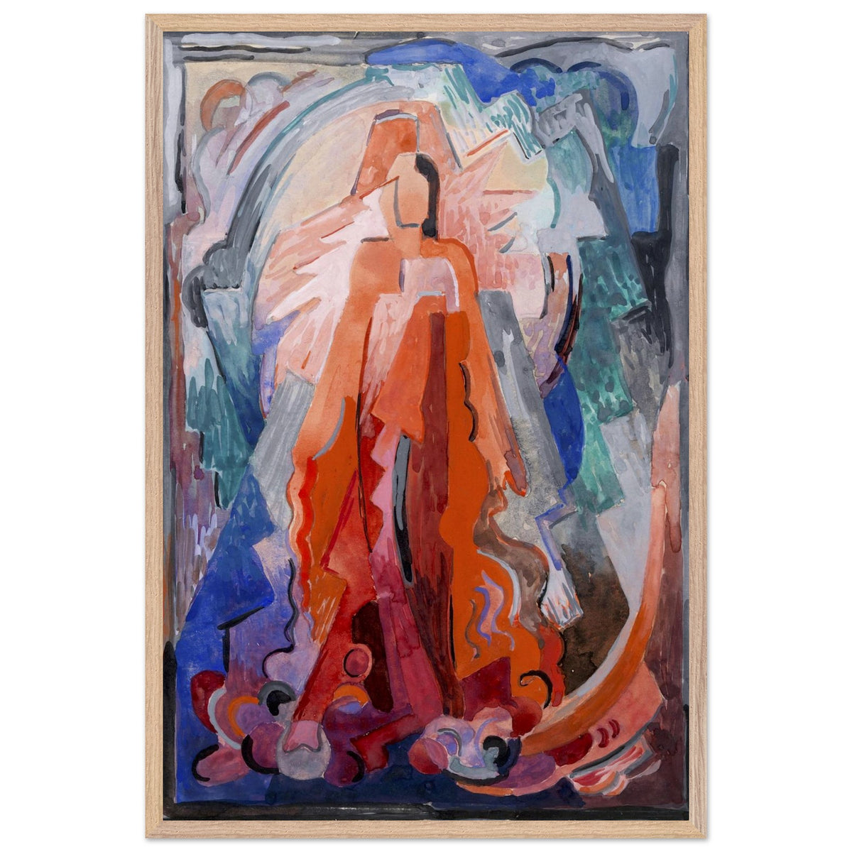 I Have Trodden the Winepress Alone – Irish Art Print by Mainie Jellett (view 4)