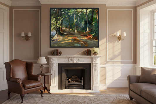 The Path by the River by John Lavery Collector's Print 40x50 cm / 16x20″ – Irish wall art print | Buy Irish Art