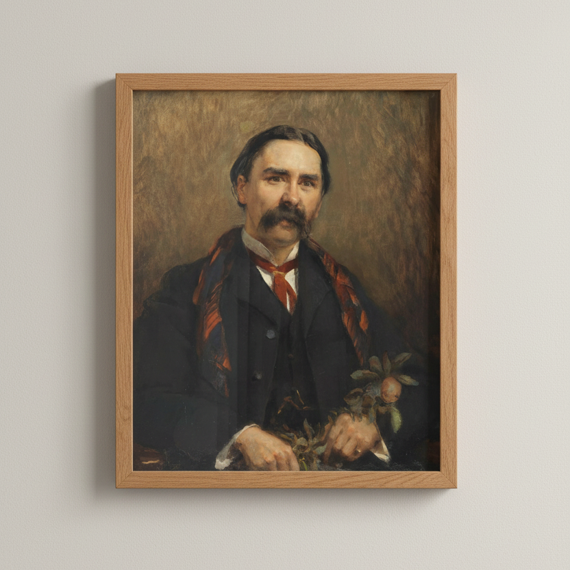 Framed Collector’s Edition portrait of Dr Douglas Hyde, Irish cultural leader and first President of Ireland