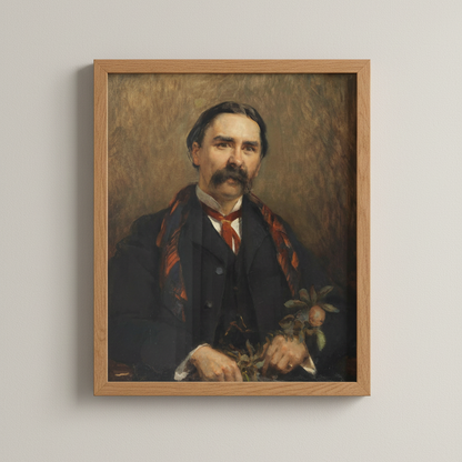 Framed Collector’s Edition portrait of Dr Douglas Hyde, Irish cultural leader and first President of Ireland