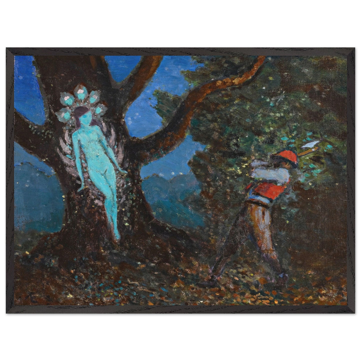 The Woodchopper and The Tree Spirit by George Russell (Æ) Art Print (view 16)