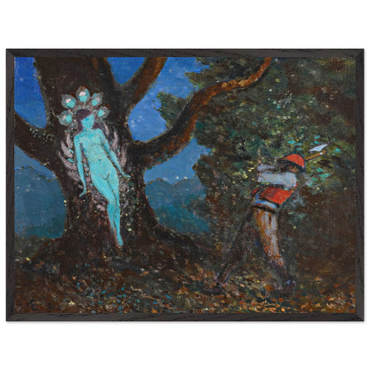 The Woodchopper and The Tree Spirit by George Russell (Æ) Art Print (view 16)