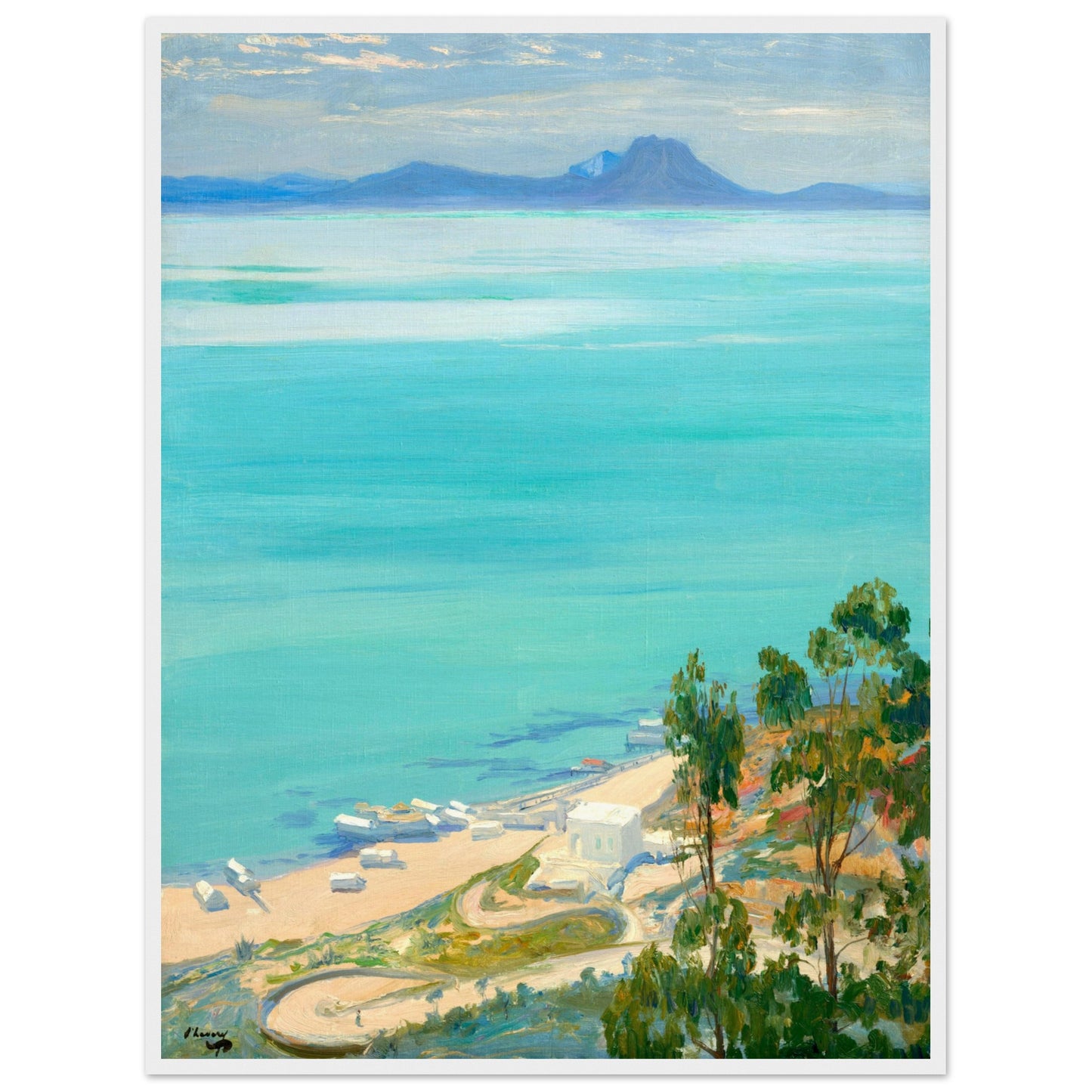 The Bay of Tunis, Morning (1919) – Sir John Lavery Art Print – view 26 | Buy Irish Art