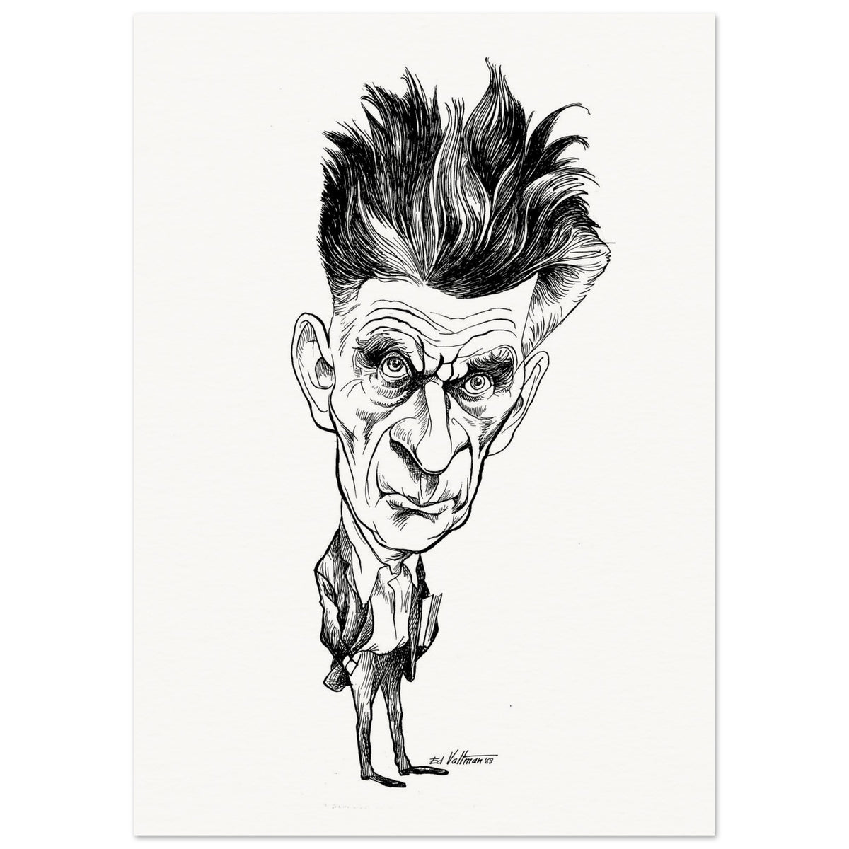 Samuel Beckett (1969) by Edmund Siegfried Valtman - Fine Art Print (view 8)
