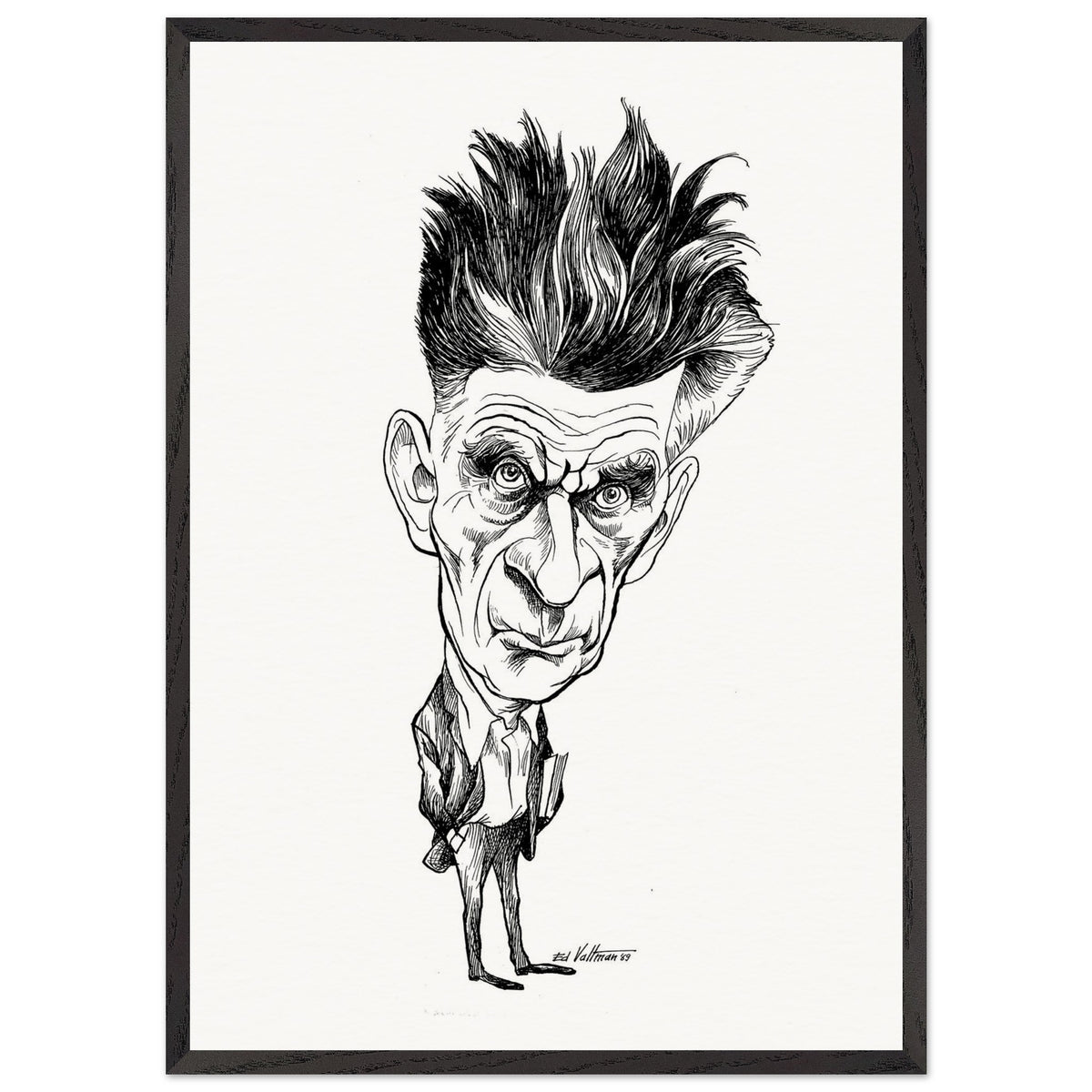 Samuel Beckett (1969) by Edmund Siegfried Valtman - Fine Art Print (view 22)