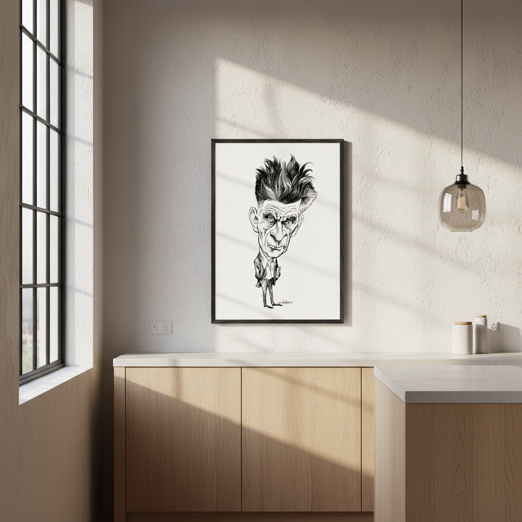 Samuel Beckett (1969) by Edmund Siegfried Valtman - Fine Art Print (view 3)