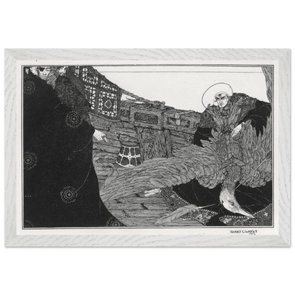 The Albatross Slain by Harry Clarke, framed print detail