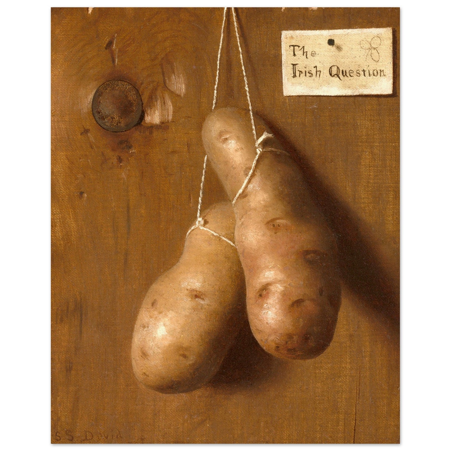 The Irish Question by De Scott Evans Art Print 40x50 cm / 16x20″ – detail view | Buy Irish Art