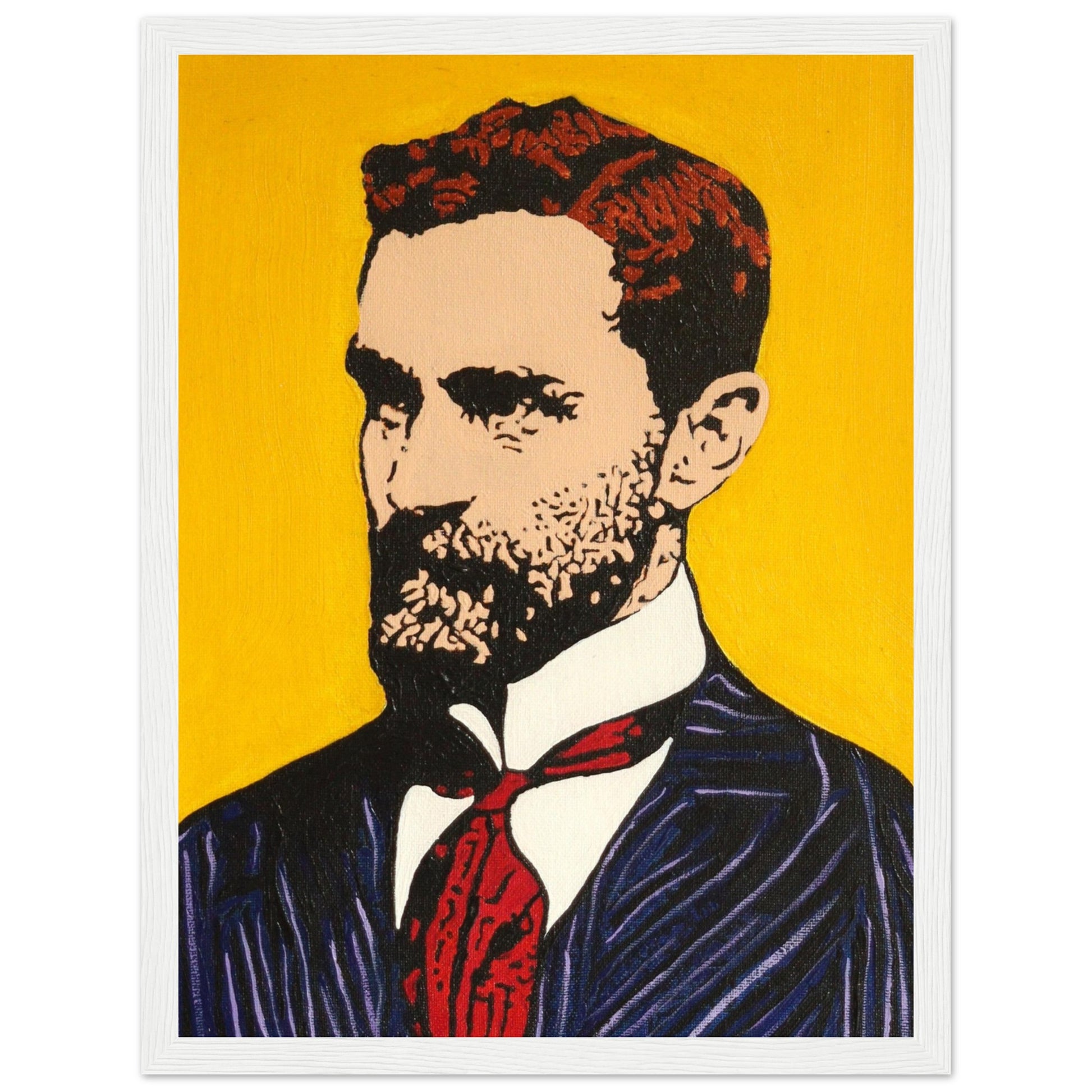 Framed art print of Roger Casement by Irish artist Ó Maoláin. This detailed piece honors Casement's legacy in human rights and Irish nationalism, blending history and art. Perfect for decor and reflection, celebrating Irish heritage and advocacy.