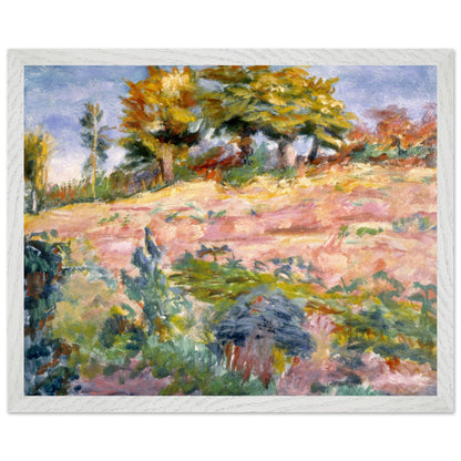 Landscape by Roderic O'Conor 40x50 cm art print in white hardwood frame