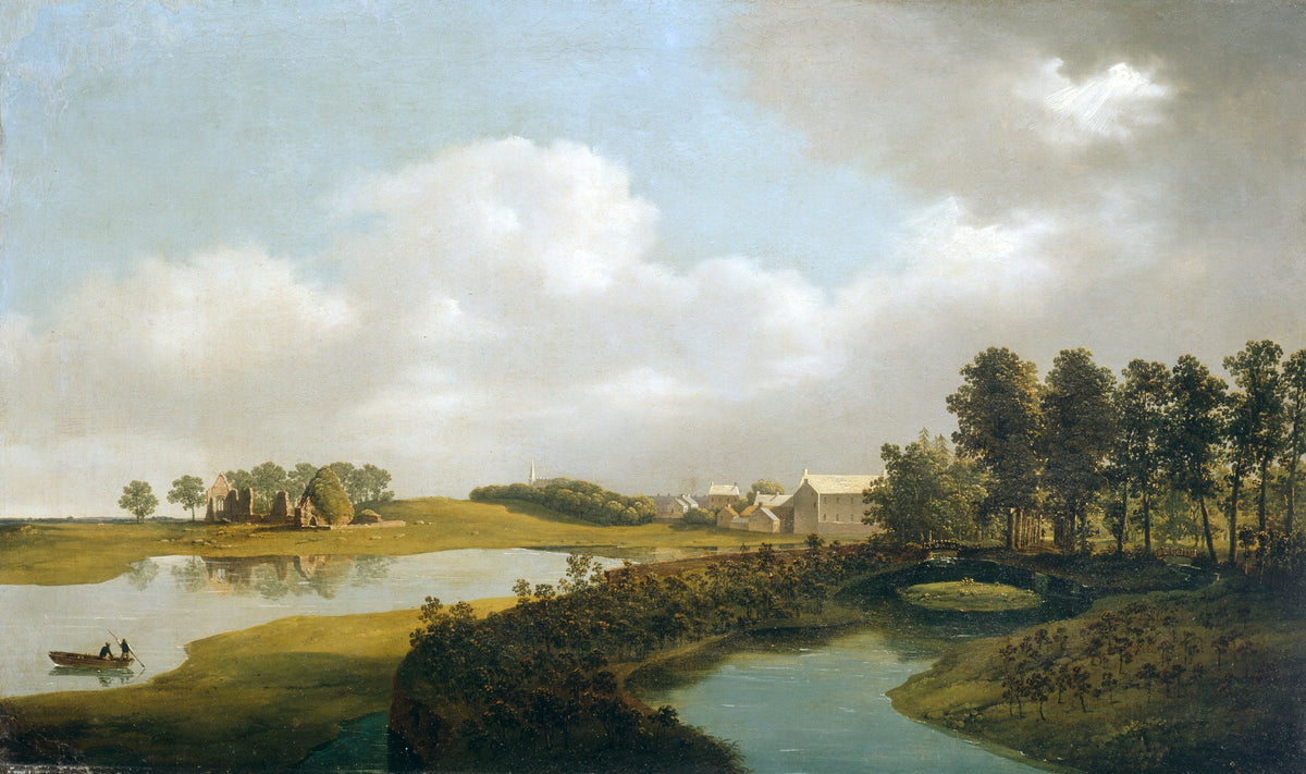 The Mill, Ballinrobe, oil painting by James Arthur O’Connor, c.1818