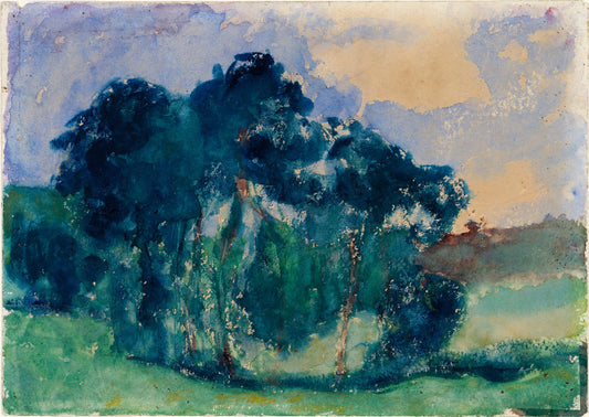 Clump of Trees, Rochefort-en-Terre, watercolour by Roderic O'Conor, 1897