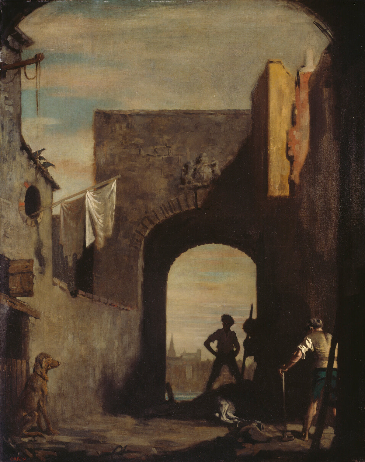 The Knacker's Yard, oil painting by William Orpen, 1909