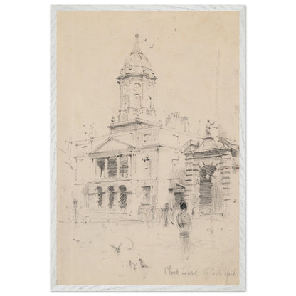 Rose Barton The Bedford Tower, Dublin Castle in a slim white frame