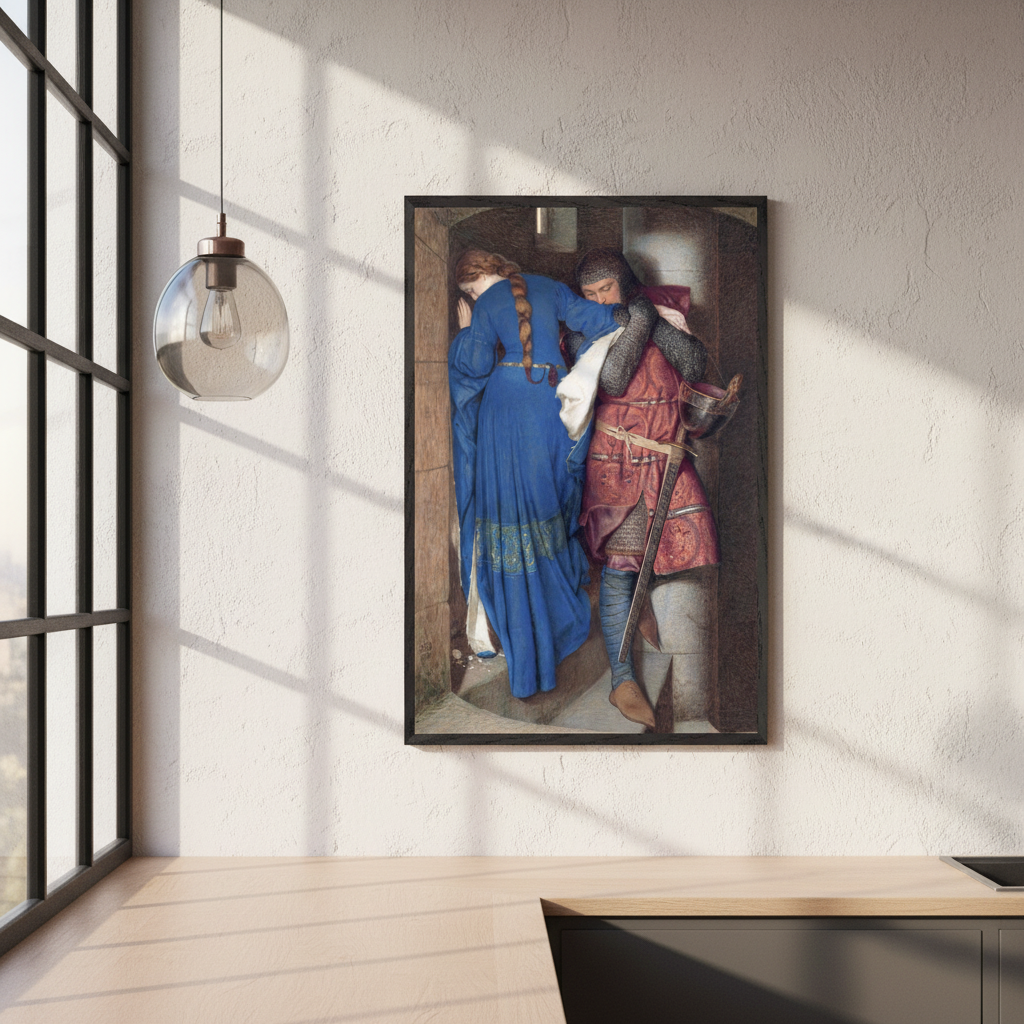 The Meeting on the Turret Stairs – Frederic William Burton (view 4)