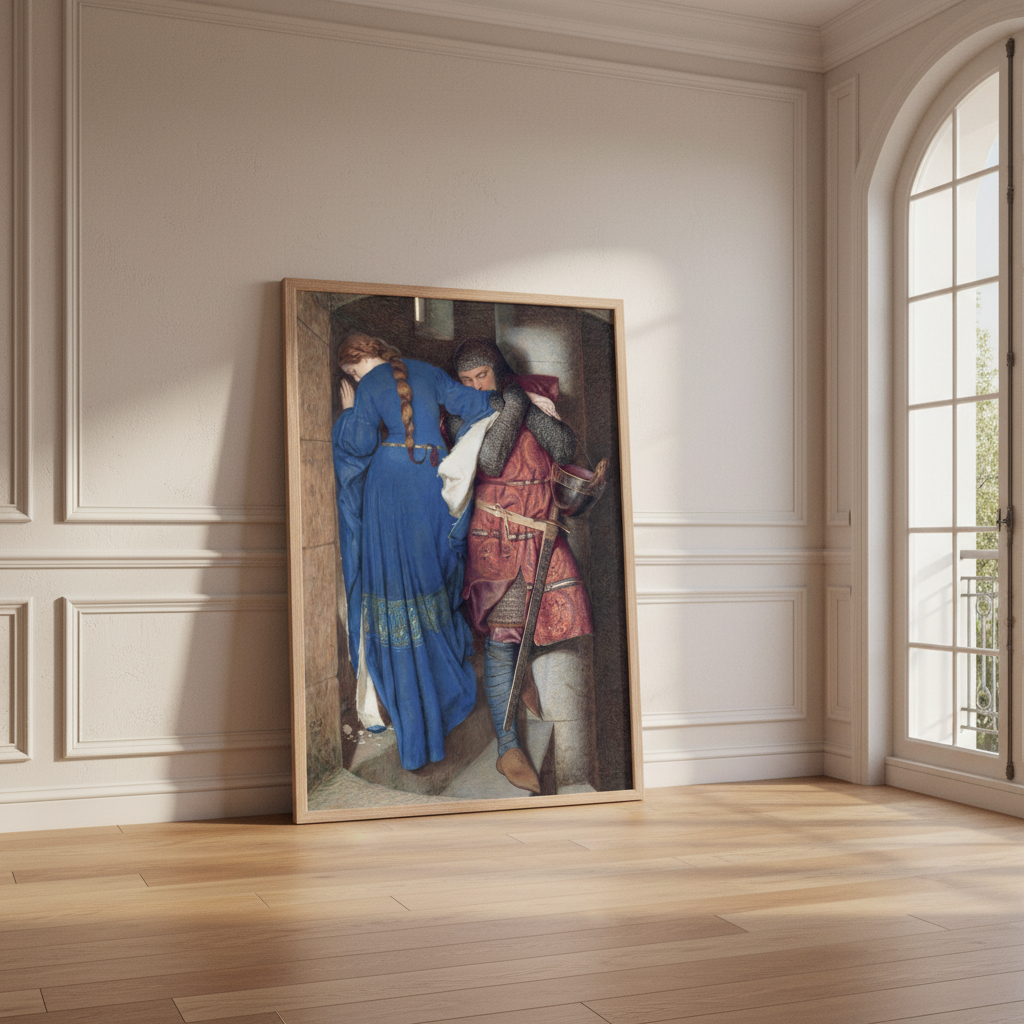 The Meeting on the Turret Stairs – Frederic William Burton (view 3)