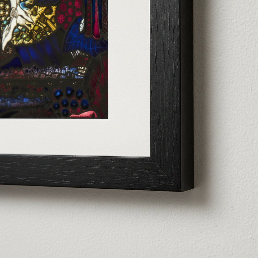 The Song of the Mad Prince – Collector’s Edition – Harry Clarke Close-up crop of the black framed print on wall.