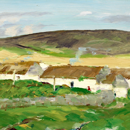 The White Cottage, Ireland by Robert Henri, 1913, Irish rural landscape art print