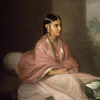 An Indian Lady by Irish Artist Thomas Hickey Museum Quality Art Print